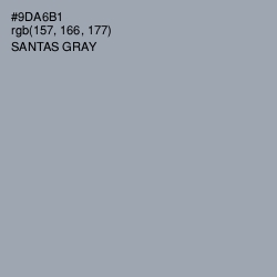 #9DA6B1 - Santas Gray Color Image